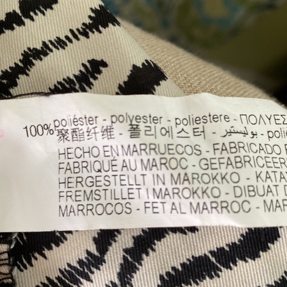 Zara Zebra Oversized Cropped Button Down Blouse - M - Picture 10 of 11